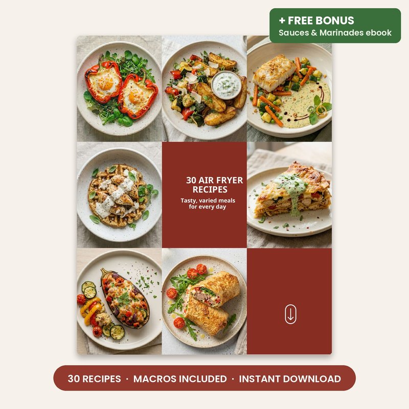 30 Air Fryer Recipes with Macros ebook cover