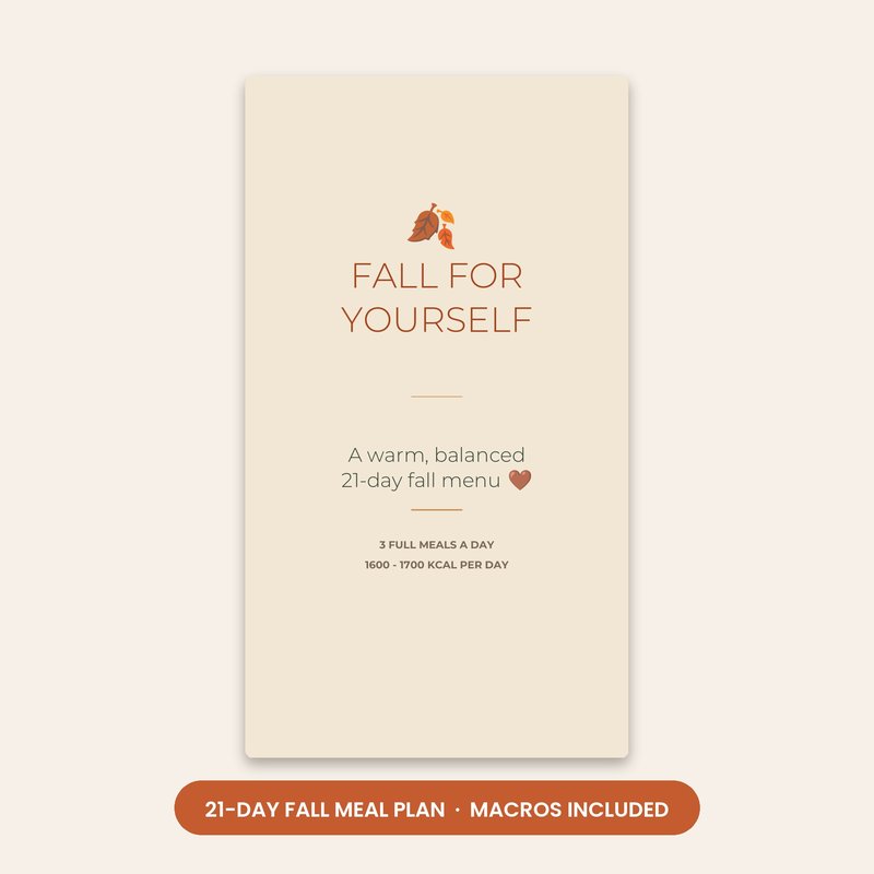 21-Day Fall Meal Plan ebook cover